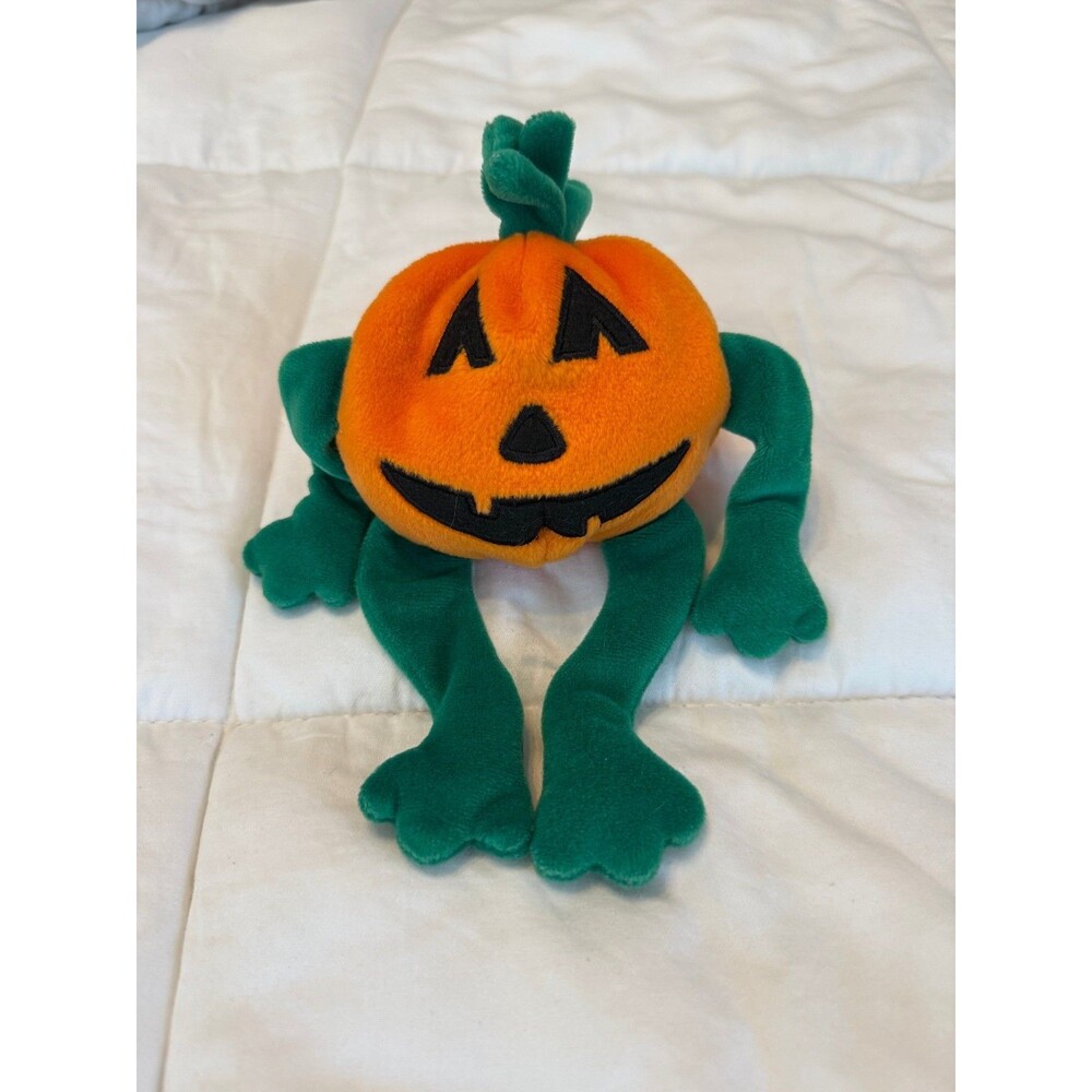 Vintage 1998 Ty Pumkin' Pumpkin Beanie Baby Halloween Plush